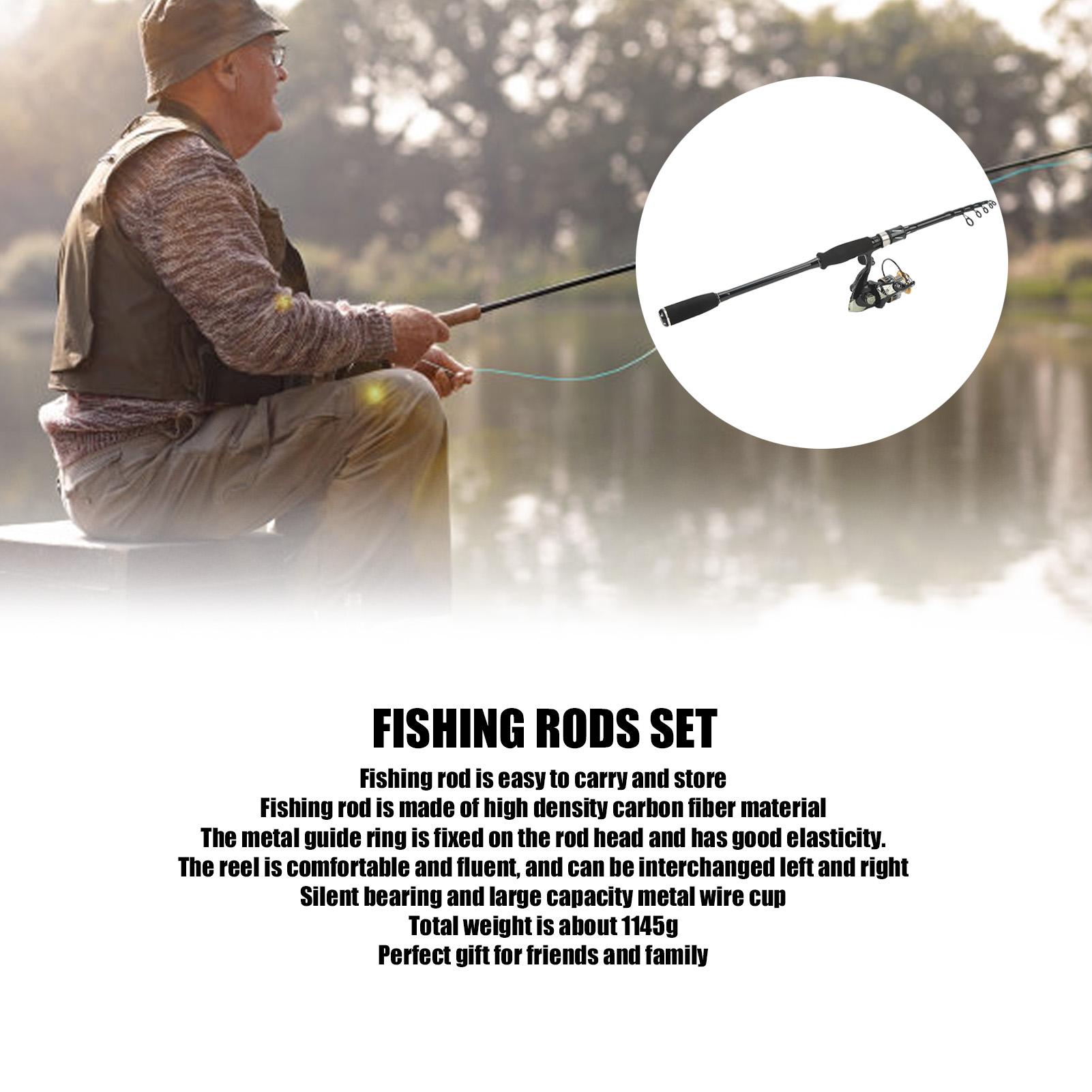 Fishing Rod Combo - Hengel- en molenset Hengelset Grote capaciteit
