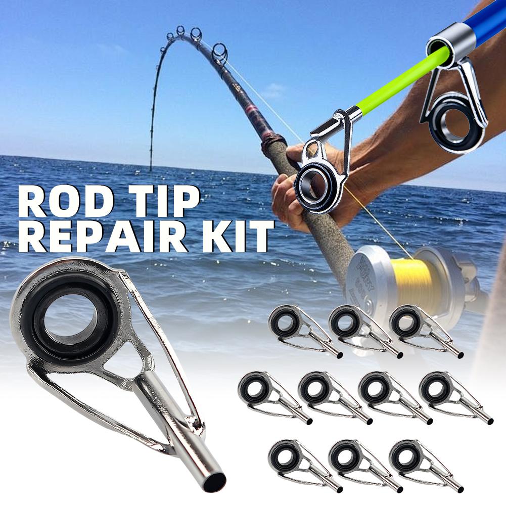 Fishing Rod Tip Replacement - Hengeltop Reparatieset 10 stuks, Vervangende Hengeltoppen