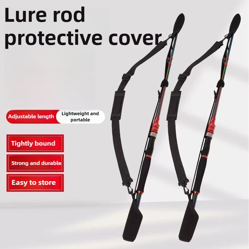 Fishing Rod Combo - Verstelbare hengelopbergtas Draagbare schouderriembeschermer voor accessoires