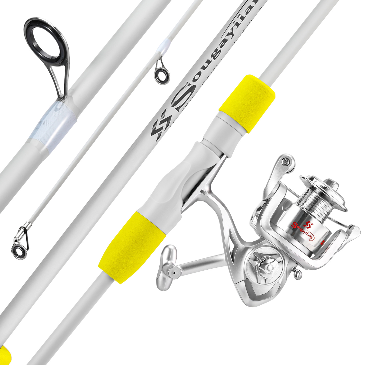 Fishing Rod Carbon Fiber - Sougayilang 2 sectie Spinning Hengel en