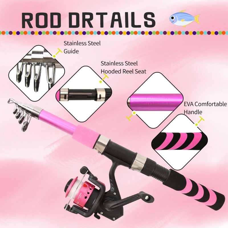 Kinderen Volwassen Beginner He - Fishing Rod Combo recensie en prijs