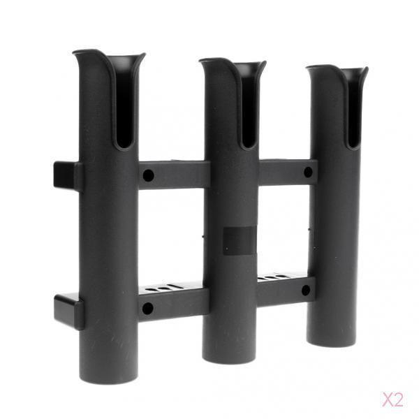 Zwart PP hengelhouderrek met v - Fishing Rod Rack recensie en prijs