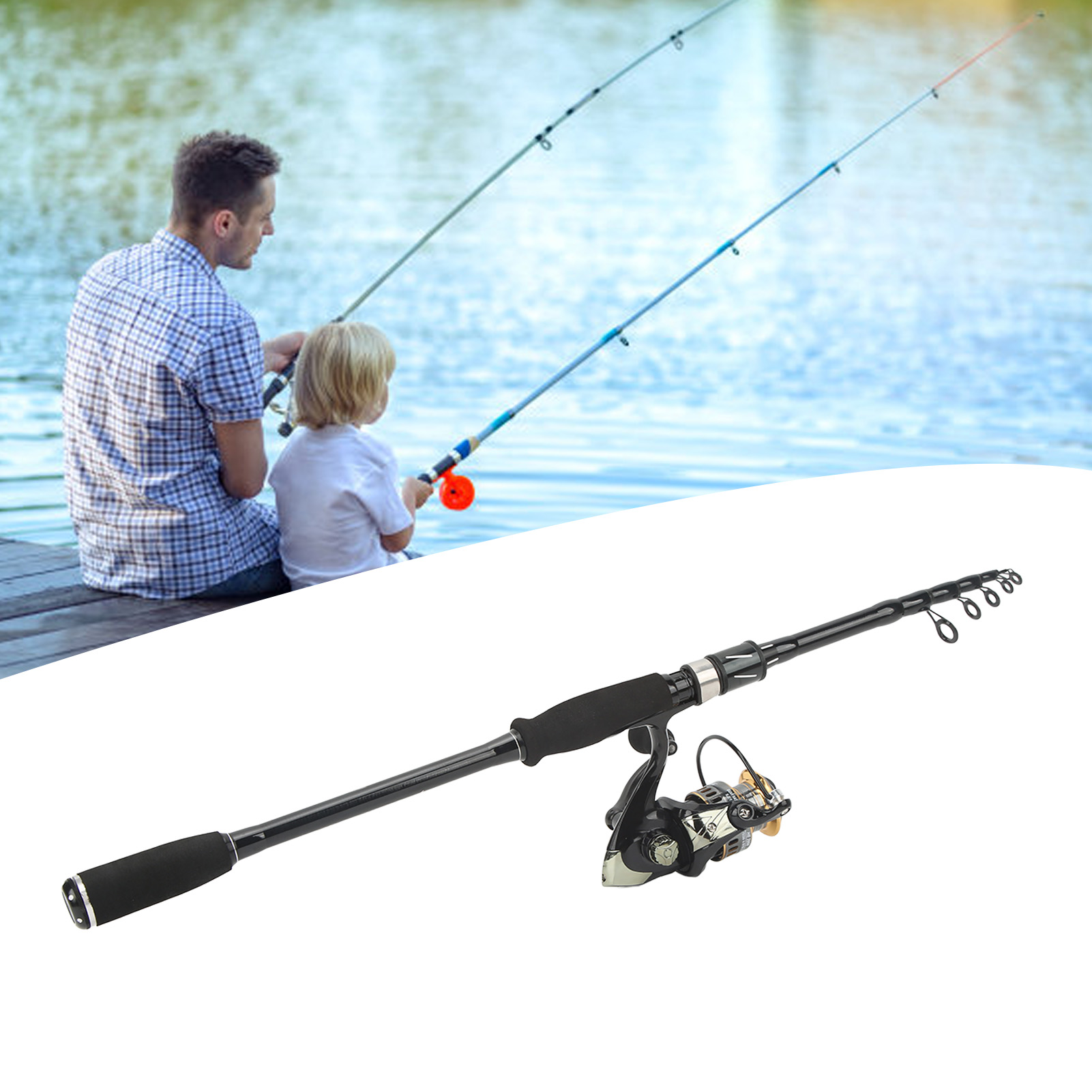 Hengel- en molenset Hengelset  - Fishing Rod Combo recensie en prijs