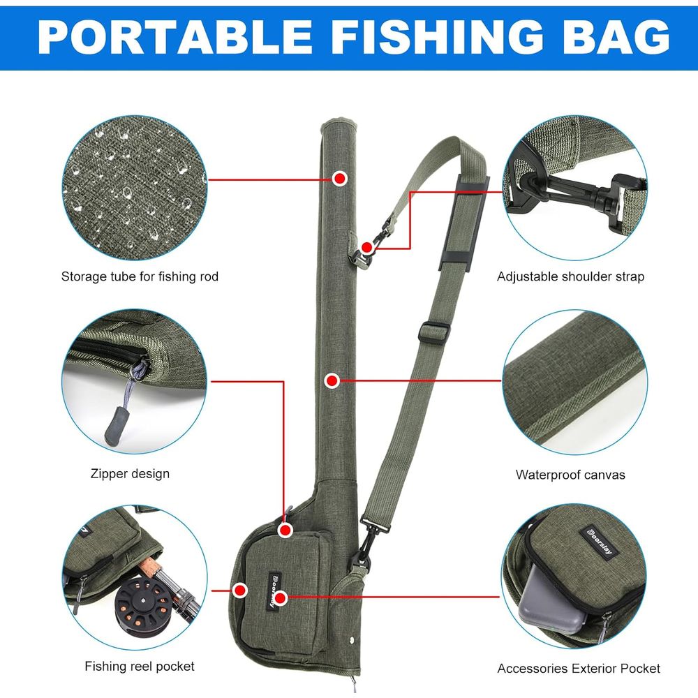 Draagbare visuitrusting: henge - Fishing Rod Case recensie en prijs