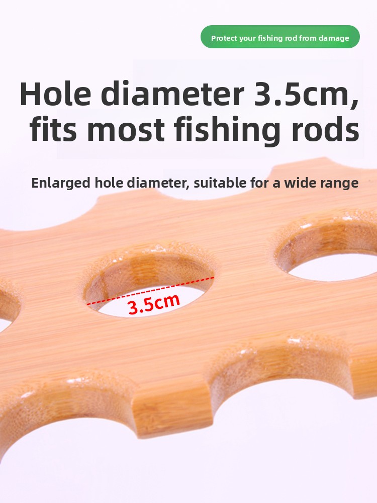 Houten bamboe multifunctionele - Fishing Rod Rack recensie en prijs