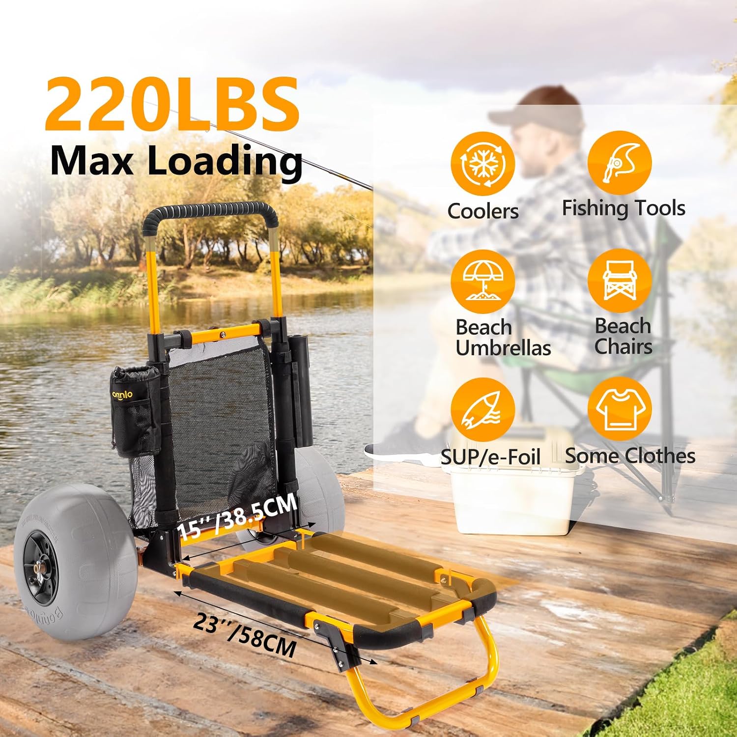 Bonnlo Strandviskar, Strandkar - Fishing Rod Holder recensie en prijs