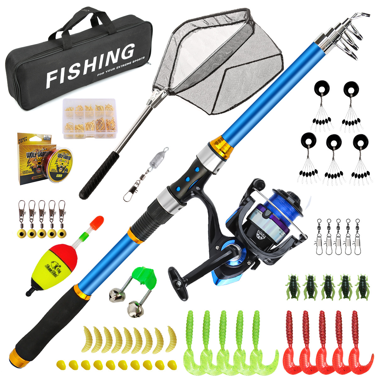 2,1-3,6M telescopische glasvez - Fishing Rod Carbon Fiber recensie en prijs