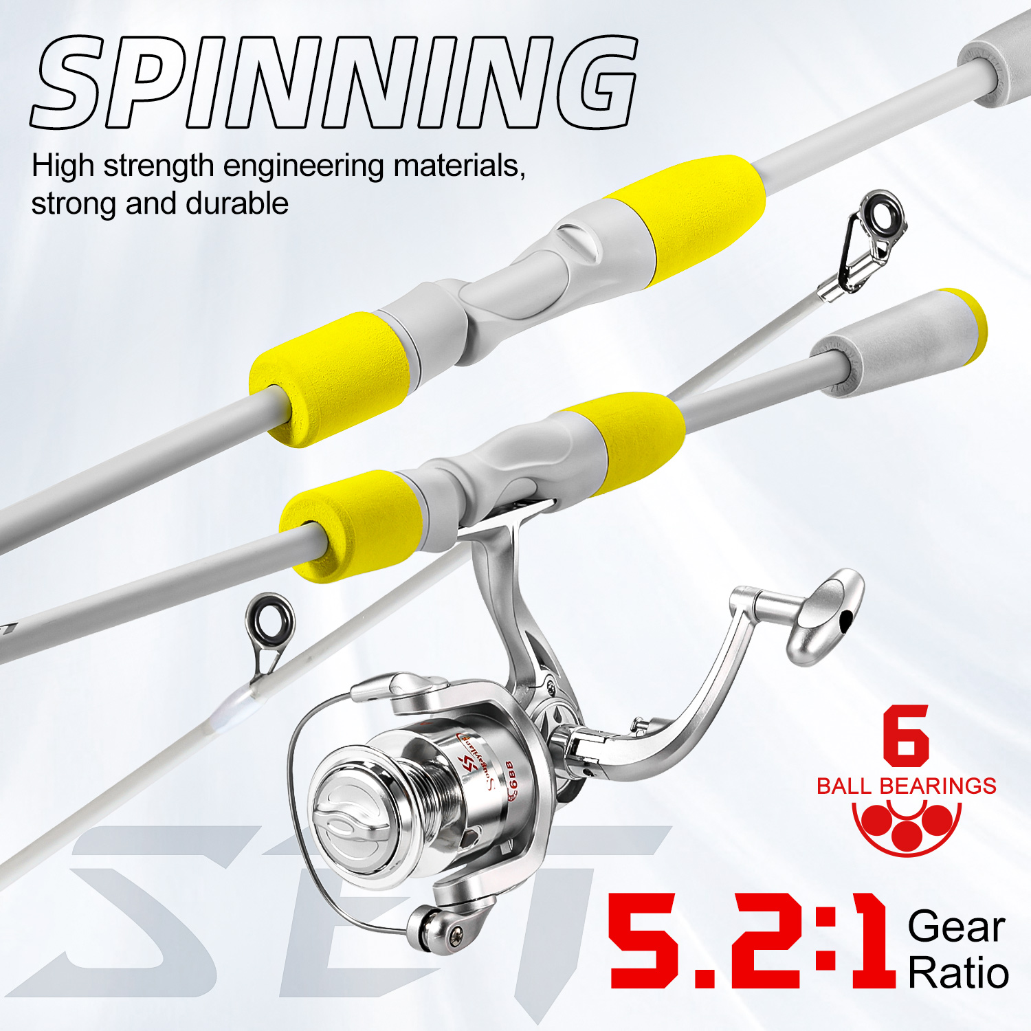 Sougayilang 2 sectie Spinning  - Fishing Rod Carbon Fiber recensie en prijs