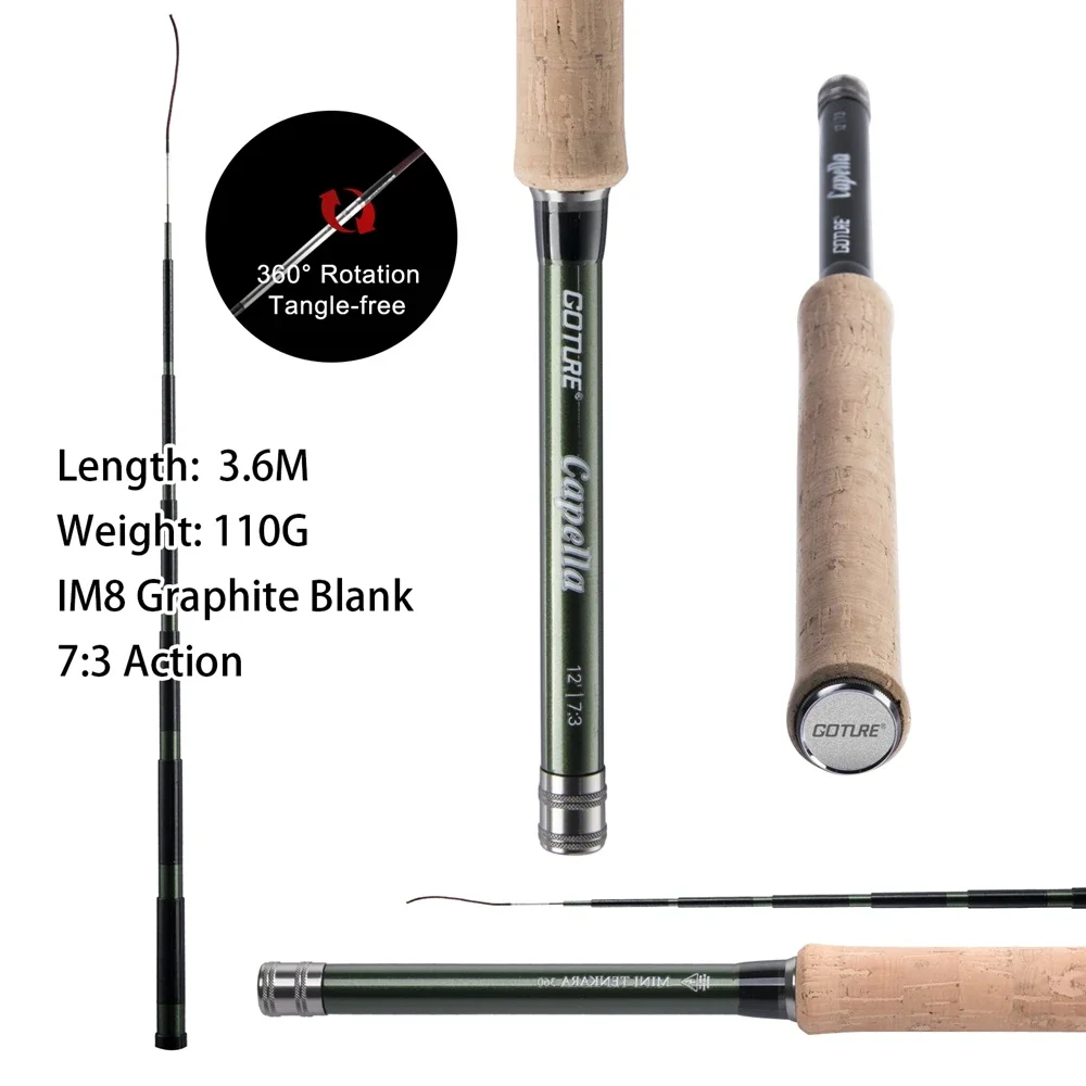 Goture 12FT Klassieke Tenkara  - Fishing Rod Carbon Fiber recensie en prijs